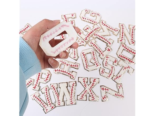 Zecamin Baseball Number Iron on Patches