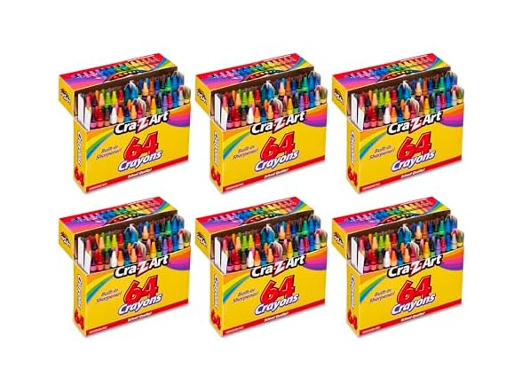 Cra-Z-Art Cra-Z-Art Crayons Bulk Pack, 64 Count
