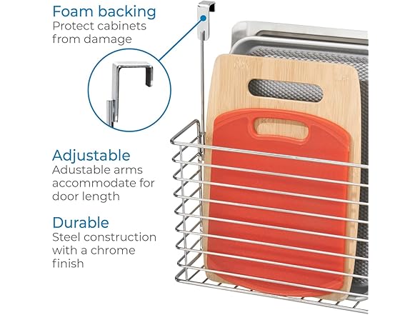 Metal Over the Cabinet Bakeware Organizer