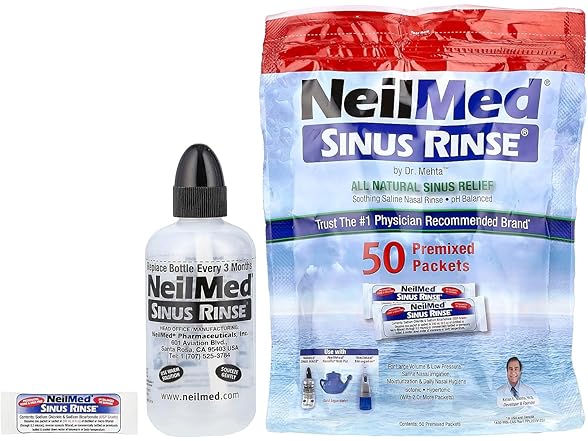 A Complete Sinus Nasal Rinse Kit, 50 ct
