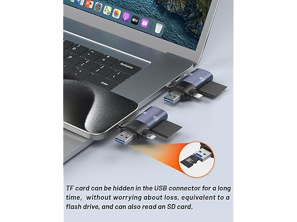 ZOIOT Memory Card Reader with Three Connect