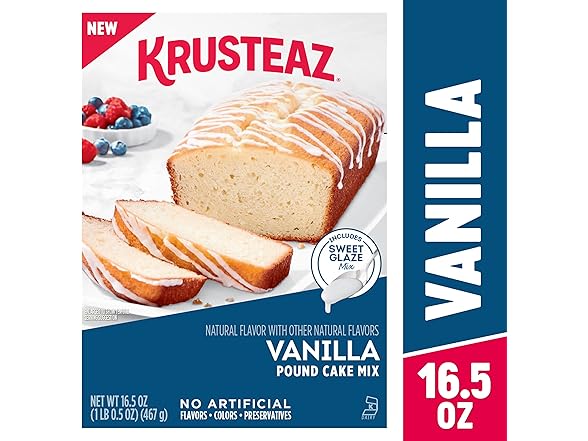 Krusteaz Vanilla Pound Cake Mix, Baking Mix