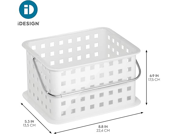iDesign Portable Shower Caddy Basket with Handle