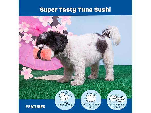 Barkbox Super Tasty Tuna Sushi Dog Toy | Plush