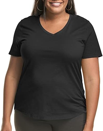 Just My Size Womens V-neck Tshirt