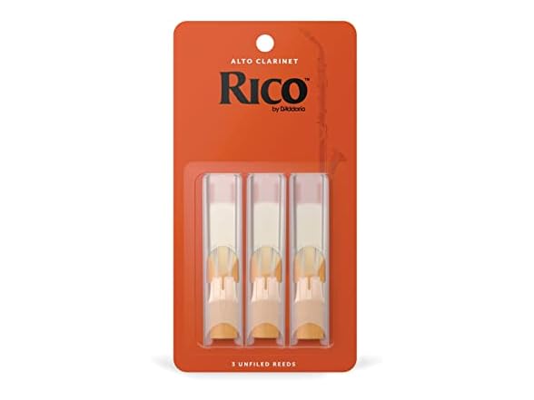 (3 PACK) D’Addario Woodwinds Rico Alto Clarinet Reeds