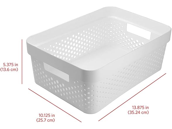 GLAD Plastic Storage Basket, Set of 6