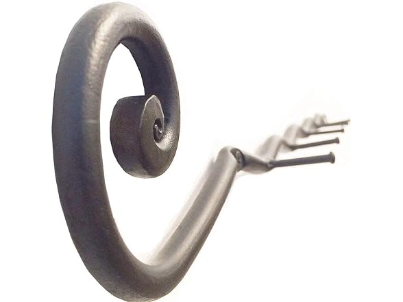 Handmade Wrought Iron 5 Hooks Coat Hanger