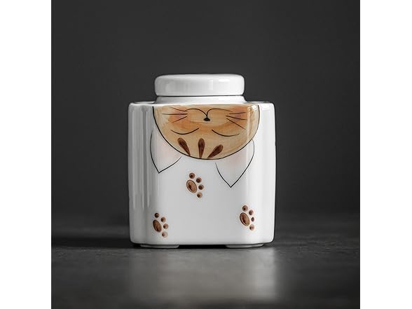 Qiulogfen Orange Animal Print Ceramic