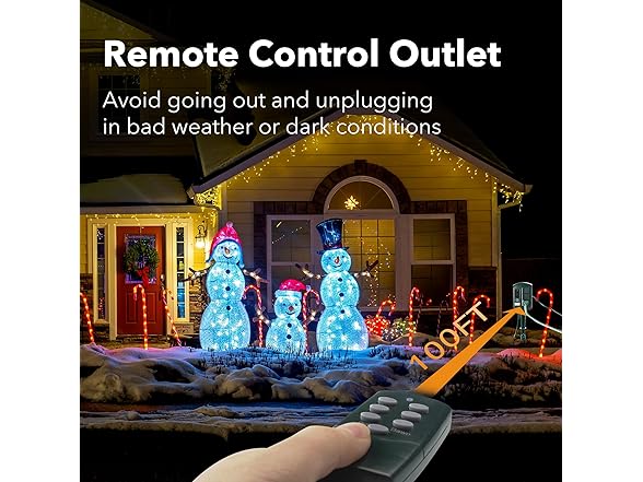 BN-LINK Outdoor Power Strip with 25FT Extension Cord