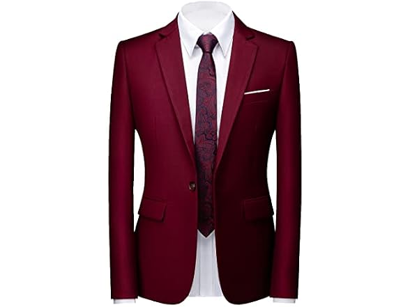 Uninukoo Men (40) Suit Jacket Slim Casual Coats