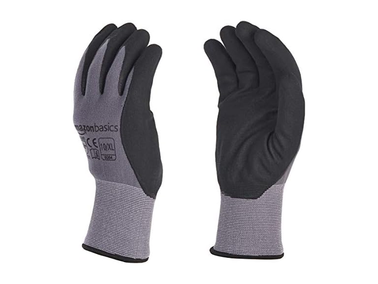 Amazon Basics Nitrile Work Gloves XL 12pr