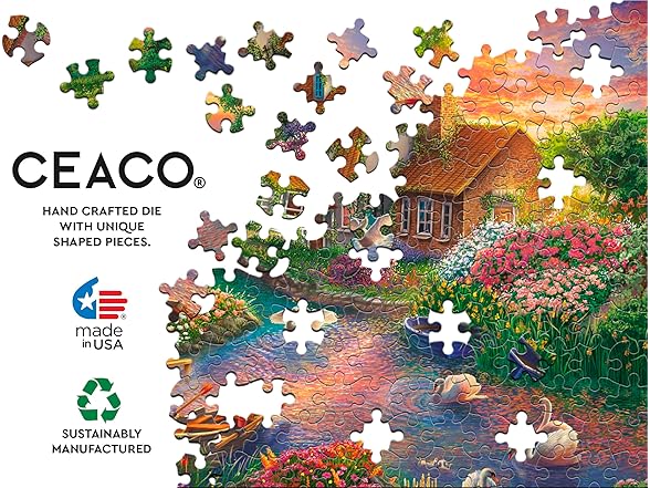 Ceaco- Sunset Swans 1000Pc Jigsaw Puzzle