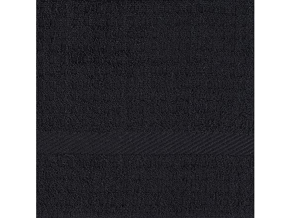DII Terry Waffle Dishtowel 4PcSet, Black