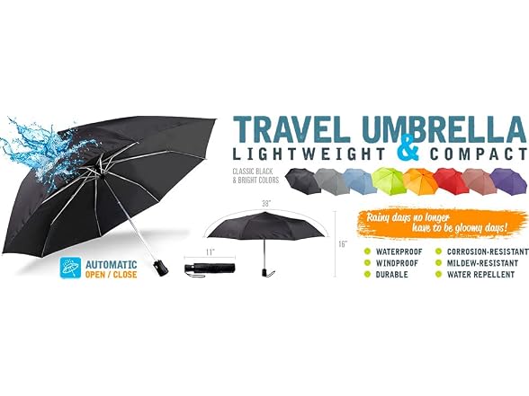 Lewis N. Clark Travel Purple Umbrella