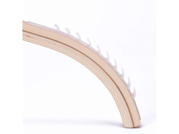 JS HOME Light-Weight Wooden Hangers 30-Pack 