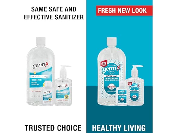 Germ-X Hand Sanitizer Pump 8oz 12pk