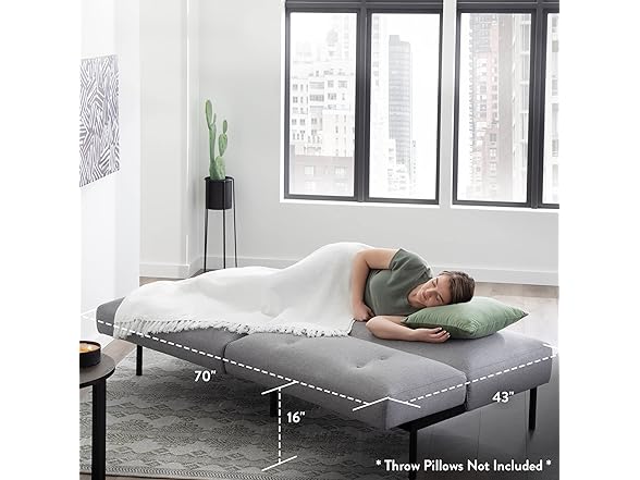 Edenbrook Gilman Futon - Sofa Bed Couch 