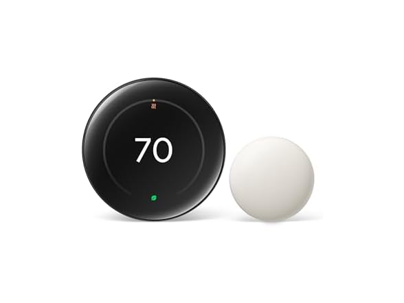 Google Nest Learning Thermostat (4th gen) + Nest Temperature (Open Box)