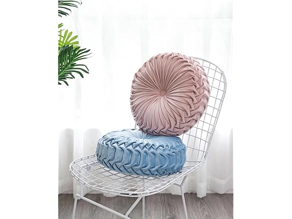 HLOVME Round Velvet Pillow