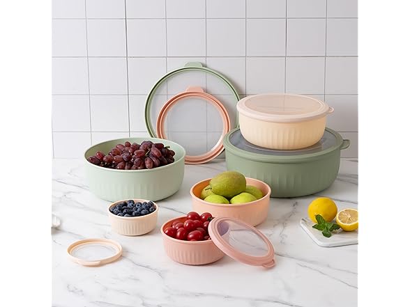 COOK WITH COLOR Prep Bowls with Lids
