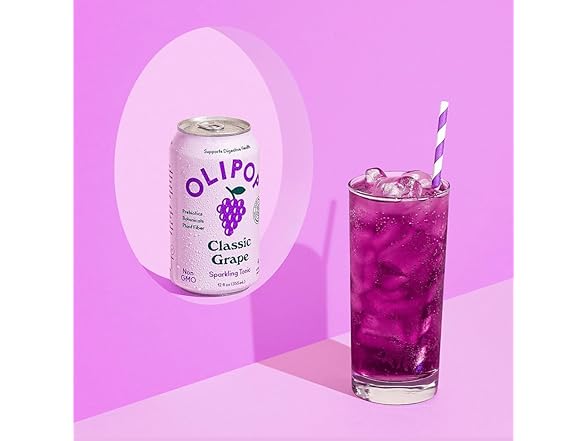 1CT OLIPOP Classic Grape Prebiotic Soda