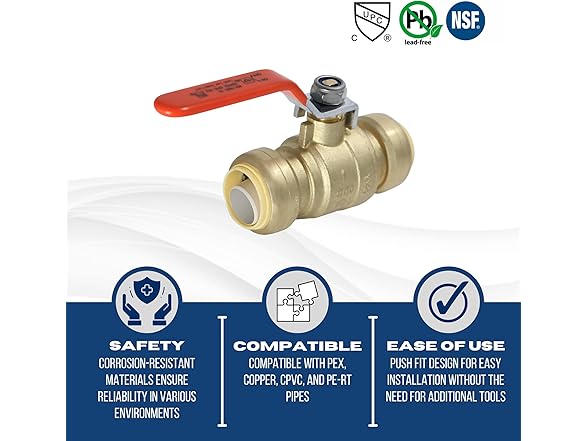 XFITTING Push Fit Ball Valve