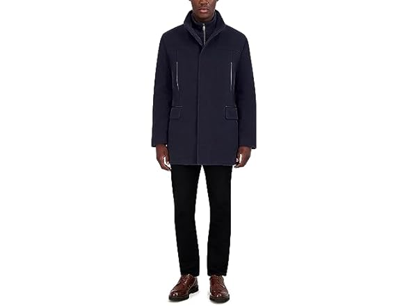 Cole Haan Men's Full Zip Wool Plush Car Coat (S & XL)