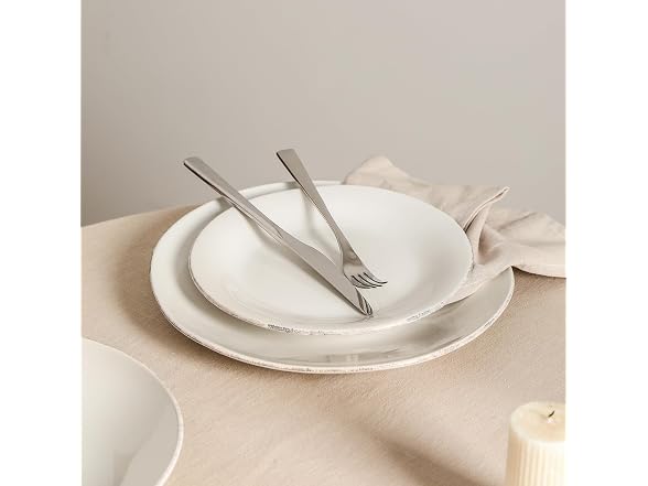 Stone Lain Essence 12-Piece Dinnerware Set Stoneware, White