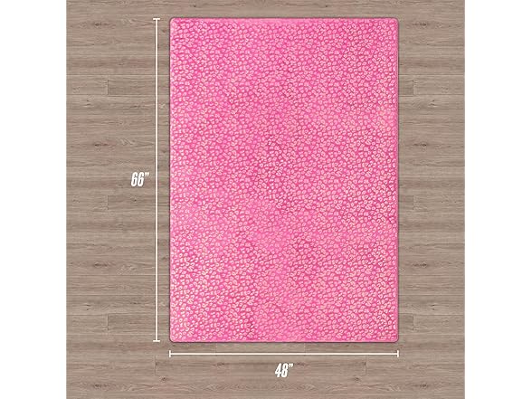 Juicy Couture Metallic Leopard Foil Print Area Rug