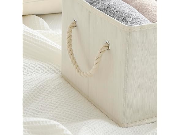 Sukkiri Collapsible Storage Bin 2-Pack Ivory