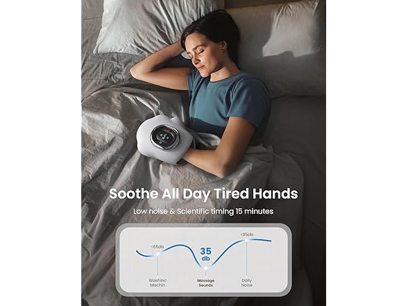 Cordless Hand Massager with Heat and Compression