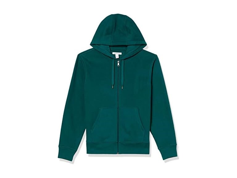 Amazon Essentials Men's Full-Zip Fleece Hoodie (Available in Big & Tall), Forest Green, Small