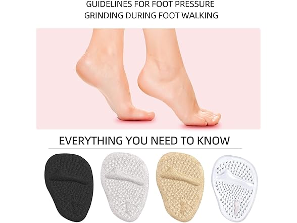 Metatarsal Pads, Forefoot Inserts for Women