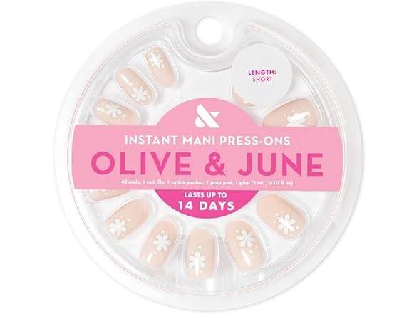 Olive & June Instant Mani Press-On Nails Daisy Dance