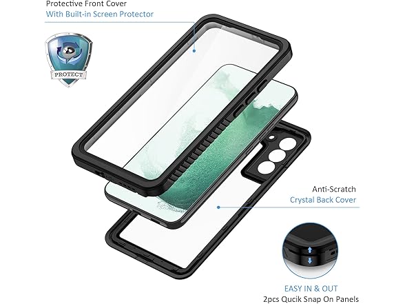 Lanhiem Galaxy S22+ Waterproof Case