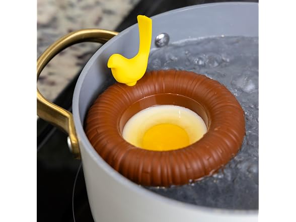 Pund'it Perched Eggs, Set of 2 Silicone Egg Poacher Cups