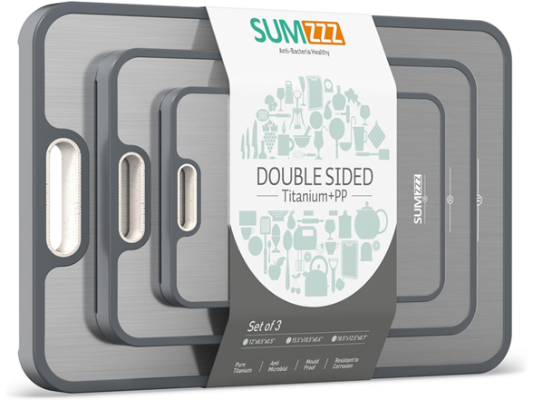 SUMZZZ Titanium Cutting Board Pack