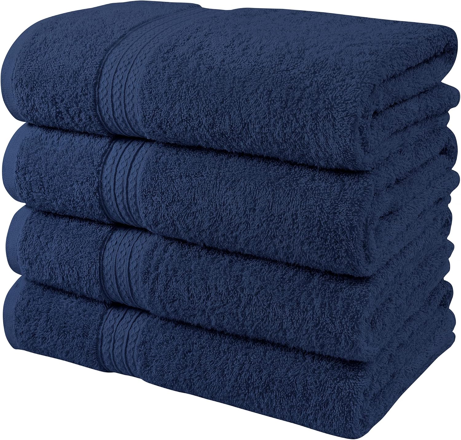 4pk 100% Cotton Bath Towel Set - Gallery 10