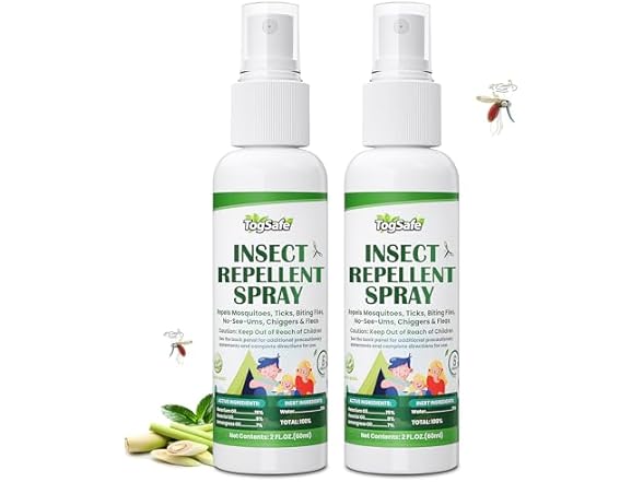 (2 Pack) Mosquito Repellent Spray | 2oz