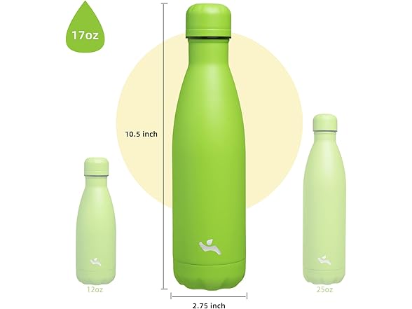 Konokyo Insulated Water Bottle,17 oz