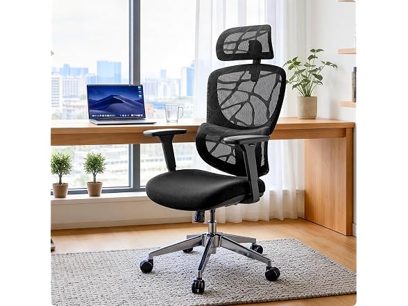 Jacia 400lb Mesh Office Chair - Black