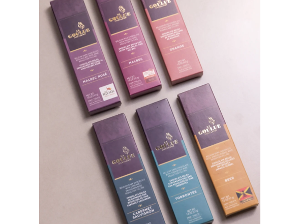 (8pk) Wine-filled Gourmet Chocolate Bars by La Goulue
