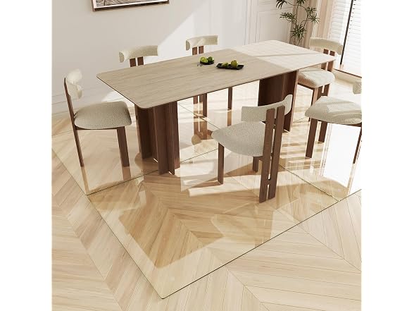 Koonmi 46" x 60" Upgraded Glass Chair Mat