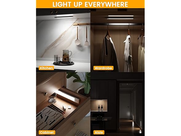 (3 Pack) ASOKO Under Cabinet Lights Motion Sensor