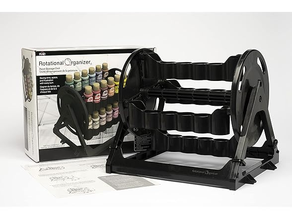 Plaid Rotational Organizer for Acrylic Storage
