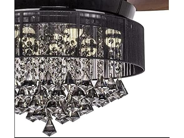 JSDTAN 42'' Modern Crystal Ceiling Fan