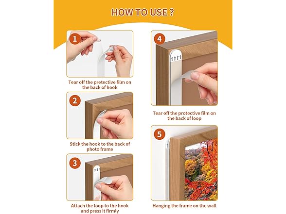 ANOWVI Picture Hanging Strips