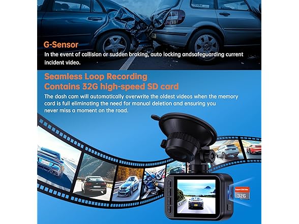 E-YEEGER 2.5K Dual Dash Camera | S60