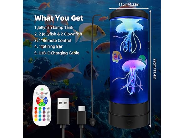 BravSco Jellyfish Table Lamp